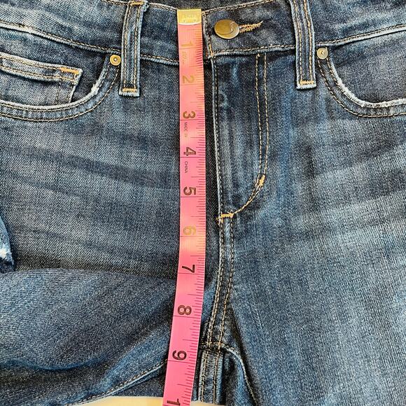 Joes Jeans Mary Blue Denim Skinny Ankle Mid Rise Distressed Torn Y2K Jeans W25 - Picture 11 of 13